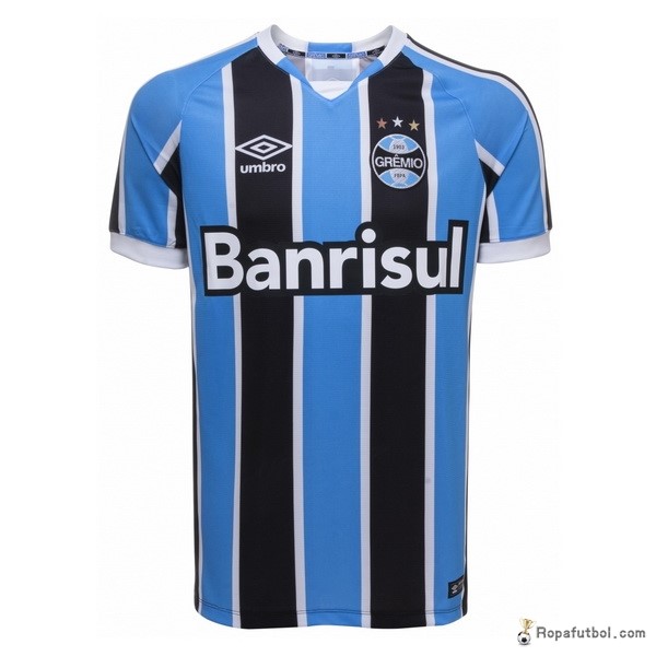 Camiseta Grêmio FBPA Replica Primera Ropa 2016/17 Azul